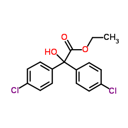 Chlorobenzilate structure, CAS 510-15-6