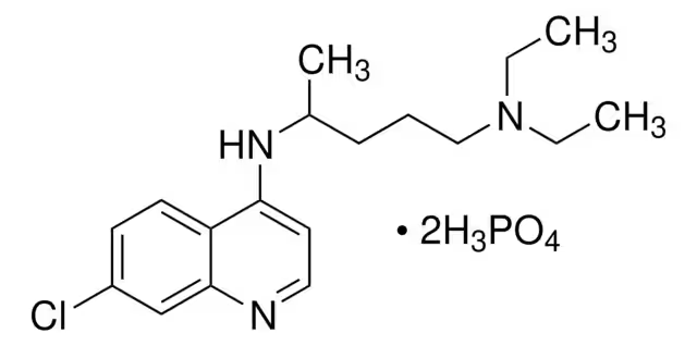 Chloroquine diphosphate structure, CAS 50-63-5