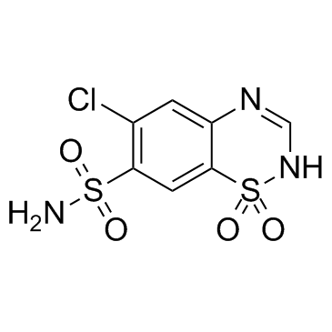 Chlorothiazide structure, CAS 58-94-6