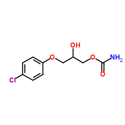 Chlorphenesin carbamate structure, CAS 886-74-8