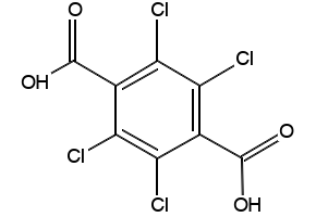 Chlorthal structure, CAS 2136-79-0