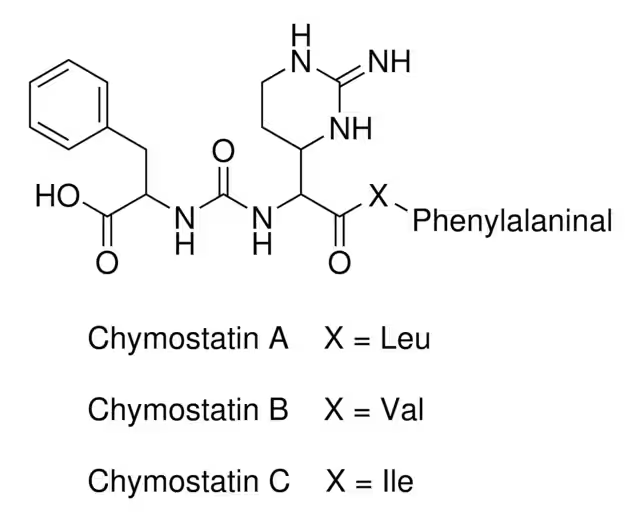 Chymostatin structure, CAS 9076-44-2