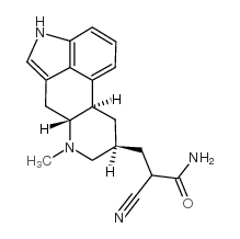 Cianergoline structure, CAS 74627-35-3