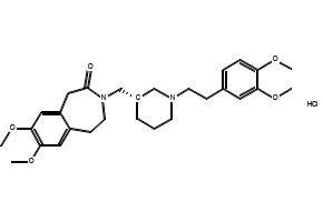 Cilobradine structure, CAS 109859-50-9