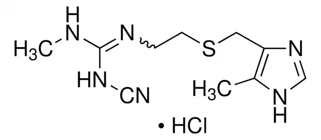 Cimetidine hydrochloride structure, CAS 70059-30-2