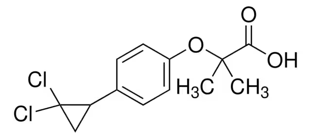 Ciprofibrate structure, CAS 52214-84-3