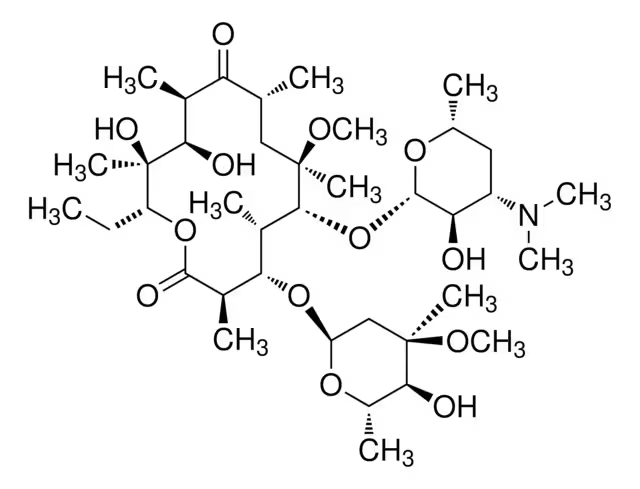 Clarithromycin structure, CAS 81103-11-9