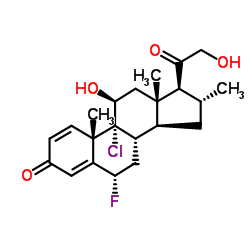 Clocortolone structure, CAS 4828-27-7