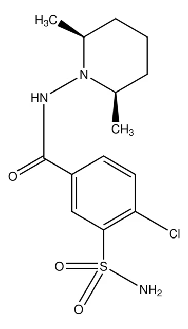 Clopamide structure, CAS 636-54-4