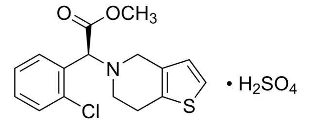 Clopidogrel hydrogen sulphate structure, CAS 120202-66-6
