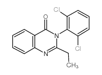 Cloroqualone structure, CAS 25509-07-3