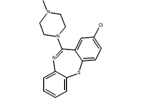 Clothiapine structure, CAS 2058-52-8