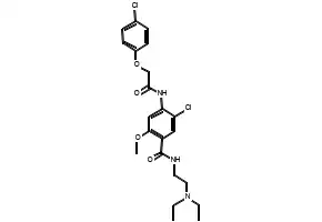 Cloxacepride structure, CAS 65569-29-1