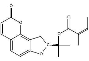 Columbianadin structure, CAS 5058-13-9