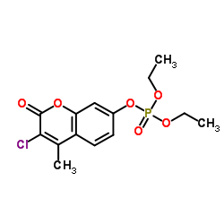 Coumaphos-oxon structure, CAS 321-54-0