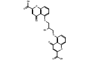 Cromolyn structure, CAS 16110-51-3