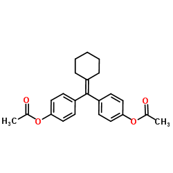 Cyclofenil structure, CAS 2624-43-3