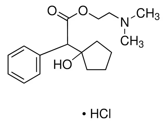 Cyclopentolate hydrochloride structure, CAS 5870-29-1