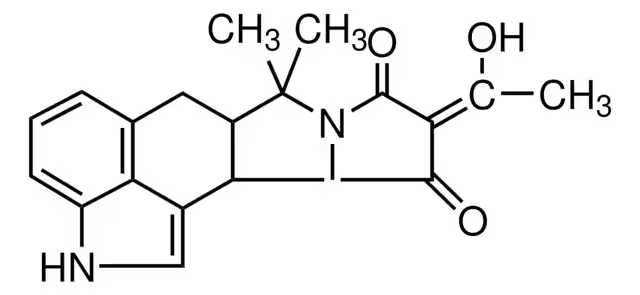 Cyclopiazonic acid structure, CAS 18172-33-3