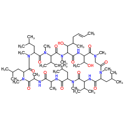 Cyclosporin C structure, CAS 59787-61-0