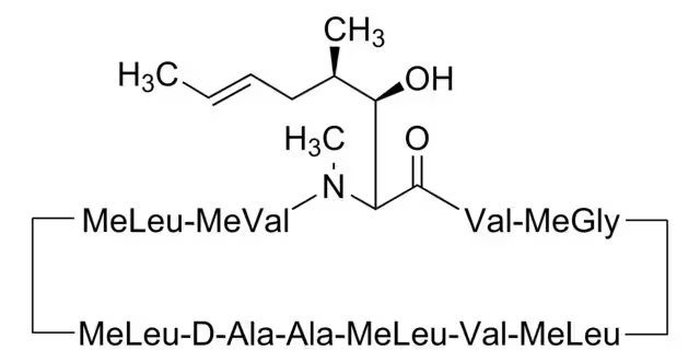 Cyclosporin D structure, CAS 63775-96-2