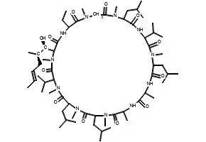 Cyclosporine structure, CAS 79217-60-0