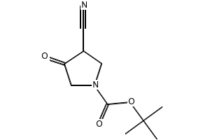 1-Boc-3-cyano-4-oxopyrrolidine structure, CAS 175463-32-8