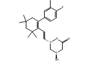 Dalvastatin structure, CAS 132100-55-1