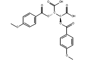 (+)-Di-4-anisoyl-D-tartaric acid structure, CAS 191605-10-4