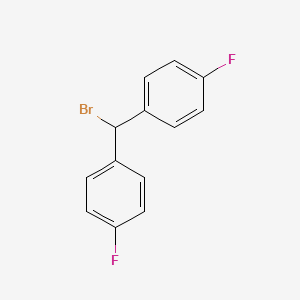 4,4'-(bromomethylene)bis(fluorobenzene) structure, CAS 2A-400458