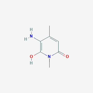 3-Amino-1,4-dimethyl-6-hydroxy-2-pyridone structure, CAS 2A-104015