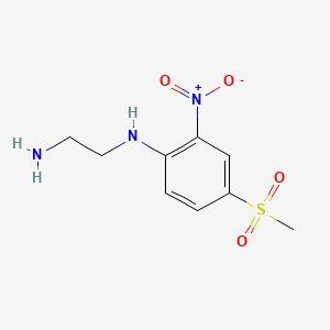 N-(2-Aminoethyl)-N-[4-(methylsulfonyl)-2-nitrophenyl]amine structure, CAS 2A-108335
