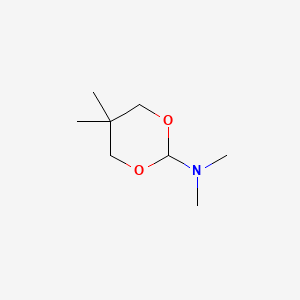 N,N,5,5-Tetramethyl-1,3-dioxane-2-amine structure, CAS 2A-108376