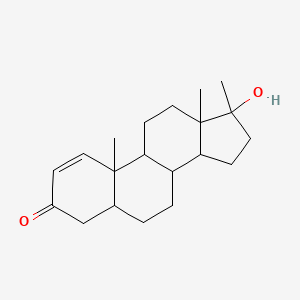 17-Hydroxy-10,13,17-trimethyl-4,5,6,7,8,9,10,11,12,13,14,15,16,17-tetradecahydrocyclopenta[a]phenanthren-3-one structure, CAS 2A-100910