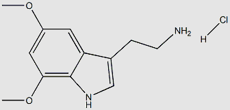 5,7-dimethoxytryptamine hydrochloride structure, CAS 24450-45-1