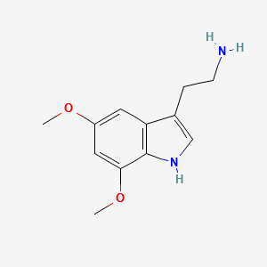 2-(5,7-dimethoxy-indol-3-yl)-ethylamine structure, CAS 31363-75-4