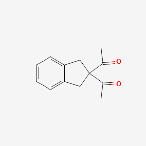 2,2-diacetyl-indane structure, CAS 58920-75-5