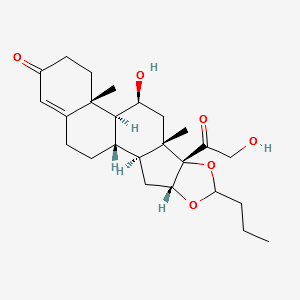 1,2-Dehydrobudesonide structure, CAS 137174-25-5