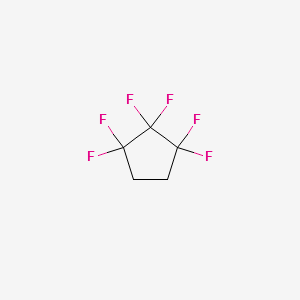 1,1,2,2,3,3-Hexafluorocyclopentane structure, CAS 123768-18-3