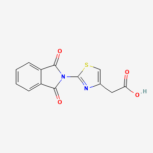 2-(2-(1,3-dioxoisoindolin-2-yl)thiazol-4-yl)acetic acid structure, CAS 954268-27-0