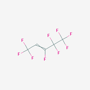 2-Pentene, 1,1,1,3,4,4,5,5,5-nonafluoro- structure, CAS 73401-37-3