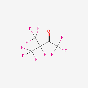 HEPTAFLUOROISOPROPYL TRIFLUOROMETHYL KETONE structure, CAS 756-12-7