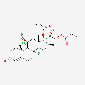 1,2-DihydrobecloMetasone Dipropopionate structure, CAS 114371-33-4