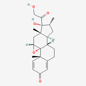 (11α,16α)-9,11-Epoxy-17,21-dihydroxy-16-Methylpregna-1,4-diene-3,20-dione structure, CAS 14622-47-0