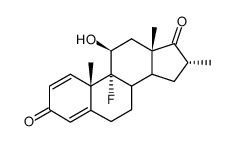 9α-Fluor-11β-hydroxy-16ξ-methyl-androsta-1,4-dien-3,7-dion structure, CAS 2285-53-2