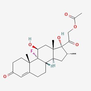 Dexamethasone acetate impurity E structure, CAS 1524-94-3