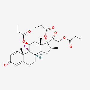 Betamethasone Tripropionate structure, CAS 1186048-33-8