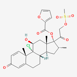 Mometasone Furoate EP Impurity R structure, CAS 1370190-08-1