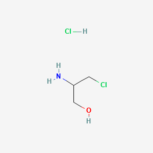 2-amino-3-chloropropan-1-ol hydrochloride structure, CAS 54798-73-1