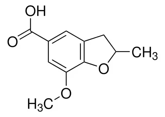 4-amino-5-chloro-2,3-dihydrobenzofuran-7-carboxylic acid structure, CAS 182808-04-4